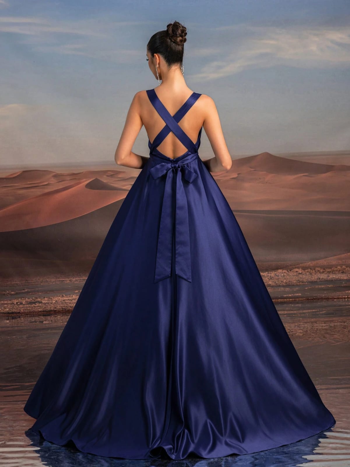 Vestido Amplio Azul marino